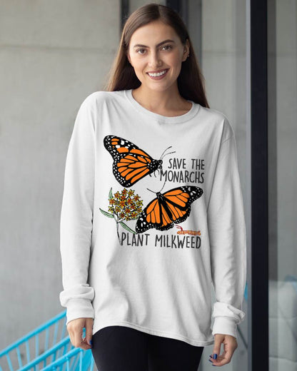 Save The Monarchs Plant Some Milkweed Butterfly Gift T-Shirt T-Shirt
