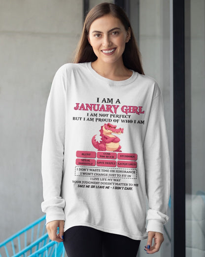 January Girl Shirt – Birthday Gift for Women - SNOW01 FMA (SKU10-80-01)