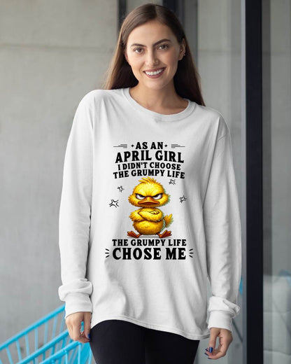 APRIL SHIRT THE GRUMPY LIFE CHOSE ME - SNOW04 (SKU2605-72-04)