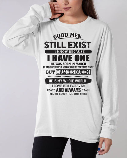 March - Good Men Still Exist - Perfect Gift For Girlfriend, Wife From Husband - SNOW03 (SKU07-166-03)