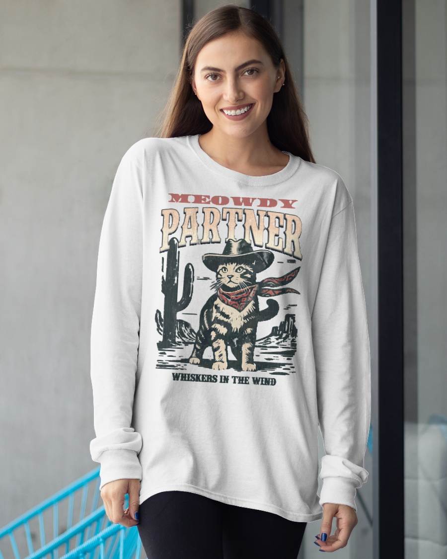 Meowdy Partner Cowboy Cat Vintage T-Shirt