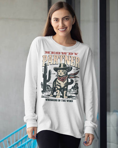 Meowdy Partner Cowboy Cat Vintage T-Shirt