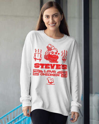 A Minecraft Movie Steve's Lava Chicken Restaurant Logo T-Shirt