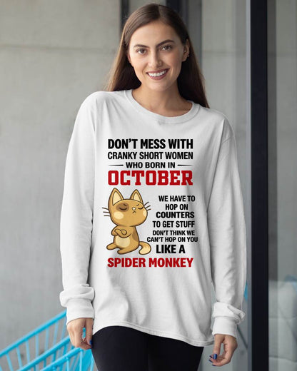 OCTOBER SHIRT, DON'T MESS WITH SHORT LADY - FMA SNOW10 (SKU2603-310-10)