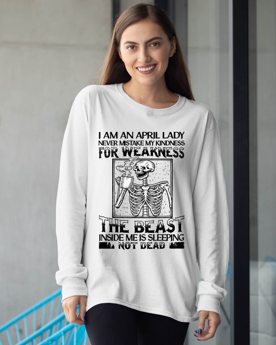 APRIL SHIRT, THE BEAST INSIDE ME IS SLEEPING NOT DEAD - FMA SNOW04 (SKU2604-158-04)