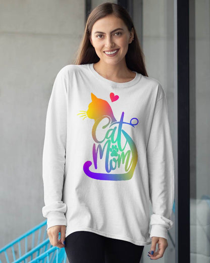 Cat Mom Cat Lover Cute Mother's Day Mama I Love My Cat T-Shirt