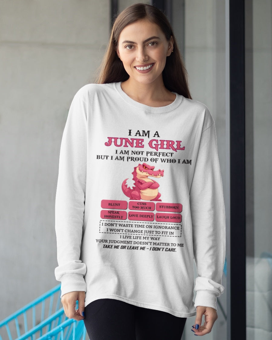 June Girl Shirt – Birthday Gift for Women - SNOW06 FMA (SKU10-80-06)