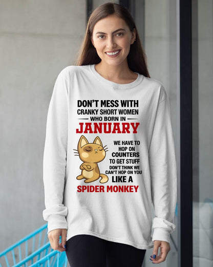JANUARY SHIRT, DON'T MESS WITH SHORT LADY - FMA SNOW01 (SKU2603-310-01)