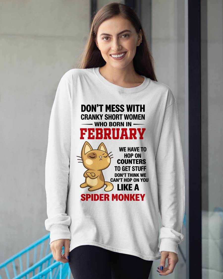 FEBRUARY SHIRT, DON'T MESS WITH SHORT LADY - FMA SNOW02 (SKU2603-310-02)