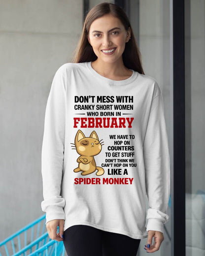 FEBRUARY SHIRT, DON'T MESS WITH SHORT LADY - FMA SNOW02 (SKU2603-310-02)
