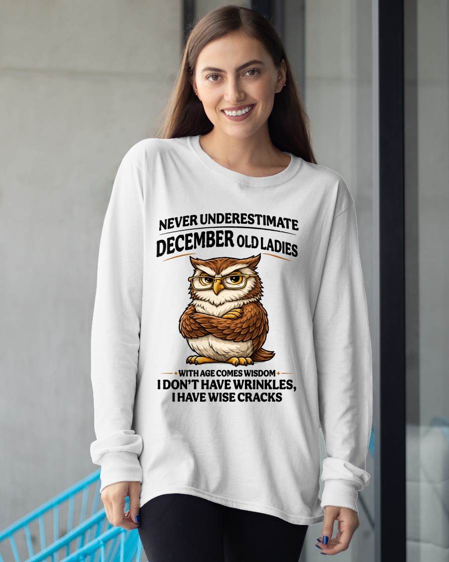DECEMBER SHIRT, With age comes wisdom - FMA SNOW12 (SKU2604-101-12)