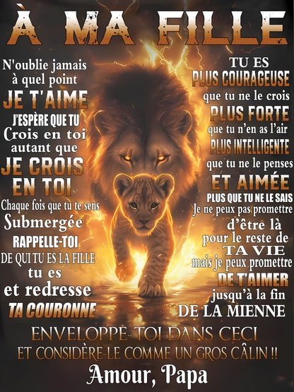 Cadeau Spécial Pour Ta Fille Couverture - De Papa (SKUB09-63)