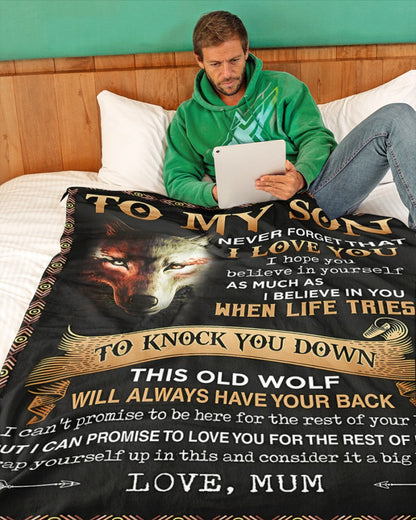 Special Gift For Your Son Blanket - From Mum