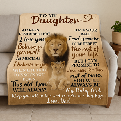Special Gift For Your Daughter Blanket - From Dad