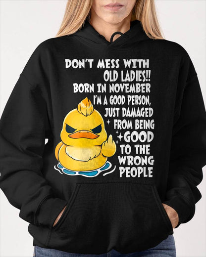 NOVEMBER SHIRT, DONT MESS WITH OLD LADIES - SNOW11 (SKU2603-199-11)