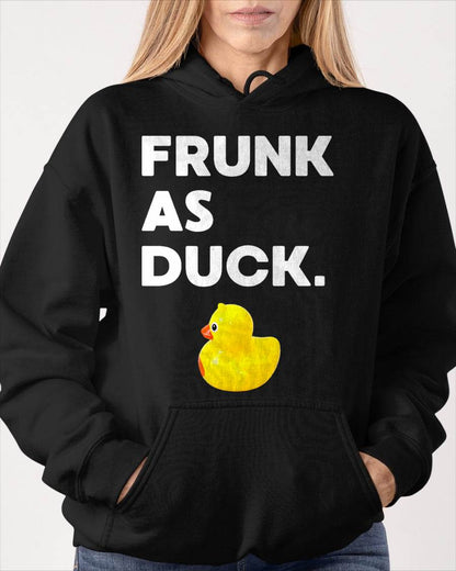 Frunk as Duck Funny Rubber Ducky Drinking Meme Humor T-Shirt