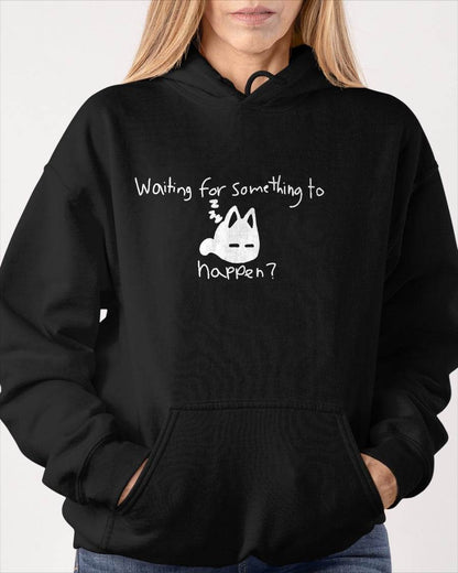 Cat Lover Waiting for Something to Happen Omori Cat Inspired T-Shirt