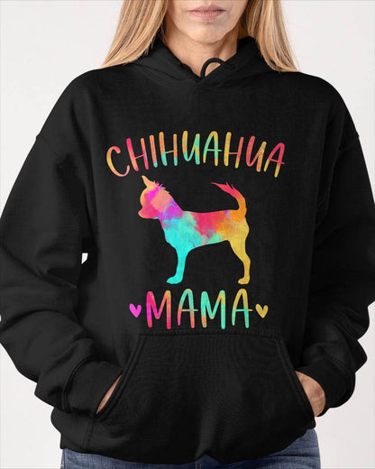 Chihuahua Mama Colorful Chi-Chi Gifts Dog Mom T-Shirt