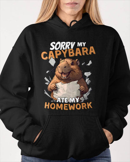 Sorry My Capybara Ate My Homework - Funny Capy Rodent Animal T-Shirt