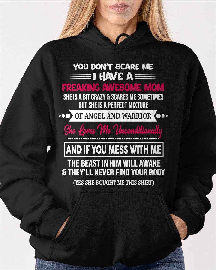 SHE LOVES ME UNCONDITIONALLY - GIFT T SHIRT FROM MOM FOR DAUGHTER - SNOW00 (SKU2603-250-00)