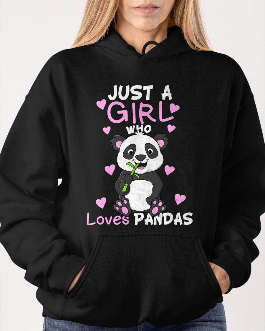 Just A Girl Who Loves Pandas Fun Cute Baby Panda Lover Gift T-Shirt Small