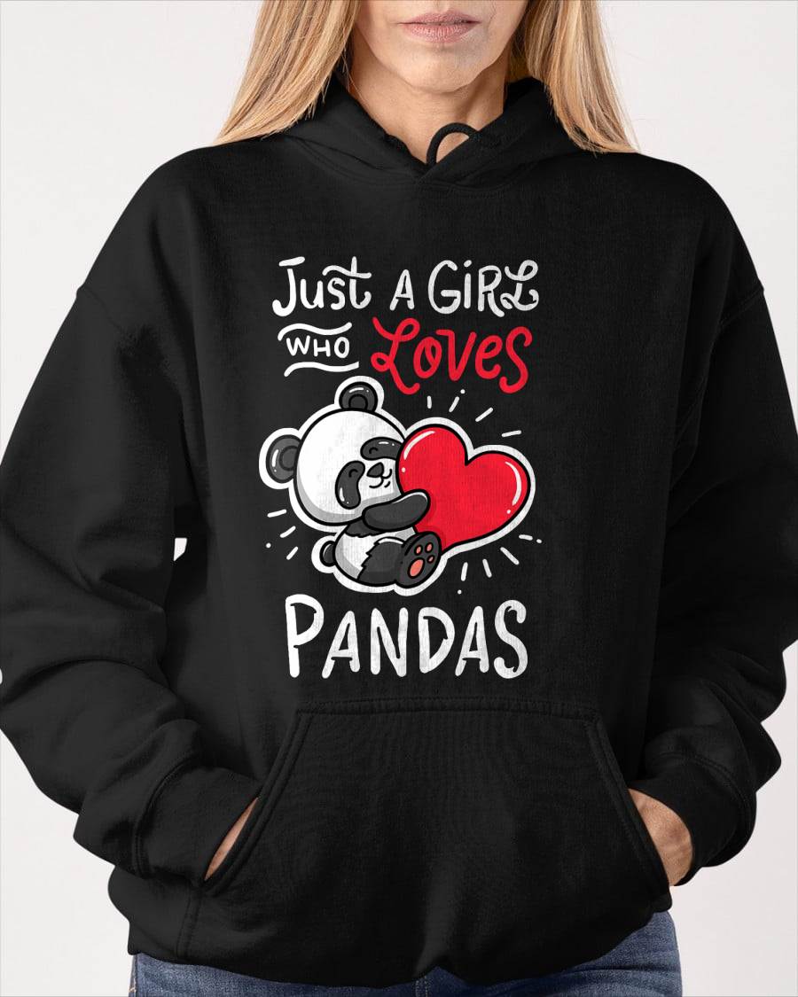 Panda Giant Heart T-Shirt