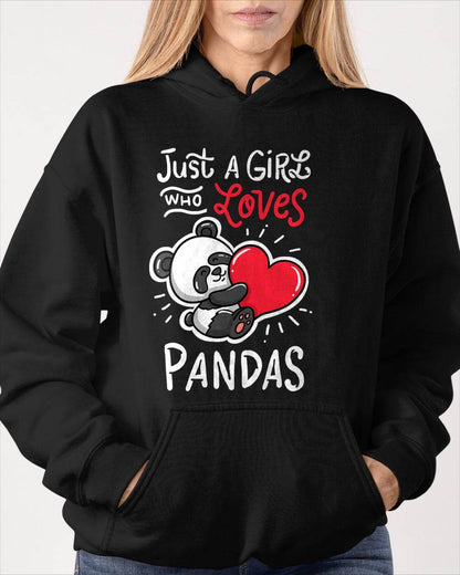 Panda Giant Heart T-Shirt