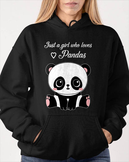Cute Panda Shirt Just A Girl Who Loves Pandas T-Shirt