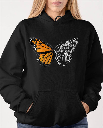 When The Caterpillar Thought The World was Over, Butterfly T-Shirt