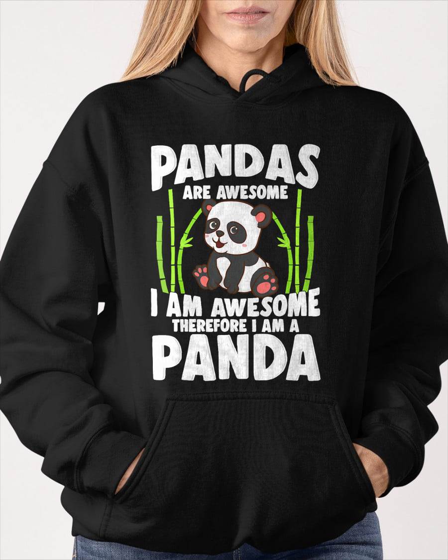 Panda Shirt Cute Panda Tshirt Pandas are Awesome Panda Bear T-Shirt