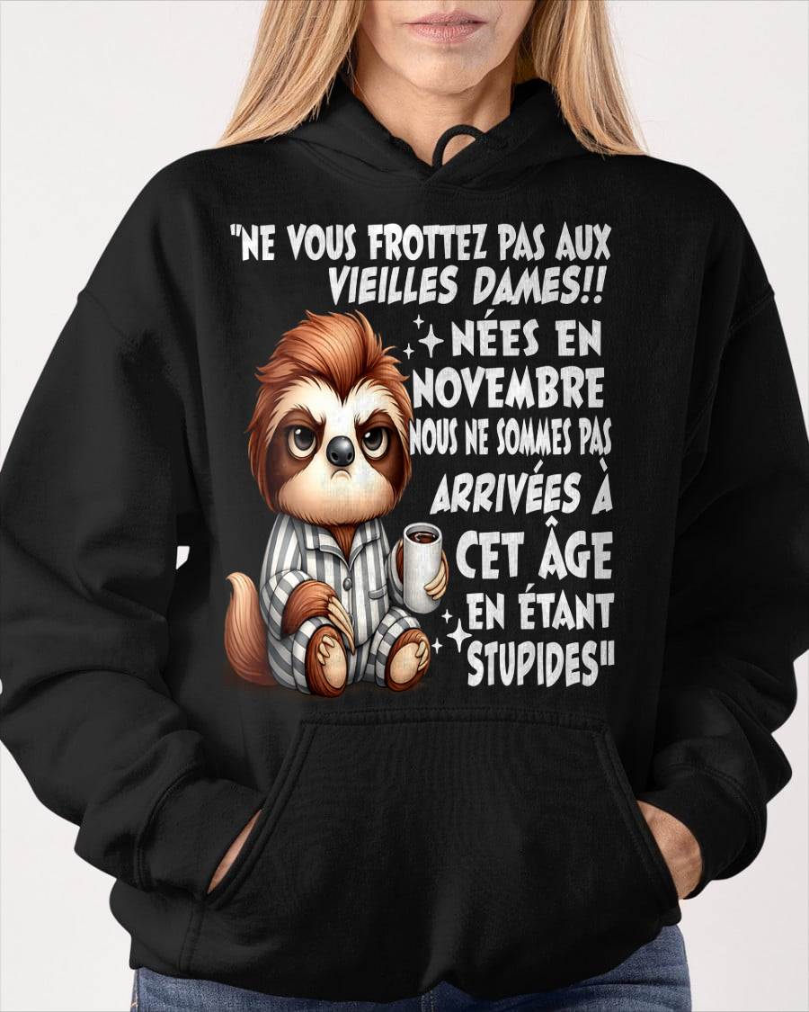 NOVEMBRE SHIRT NE VOUS FROTTEZ PAS AUX VIEILLES DAMES - SNOW11 (SKU2605-133-11)