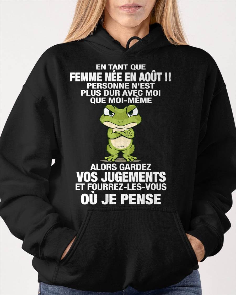 AOÛT SHIRT EN TANT QUE FEMME NÉE EN AOÛT - SNOW08 (SKU2605-202-08)