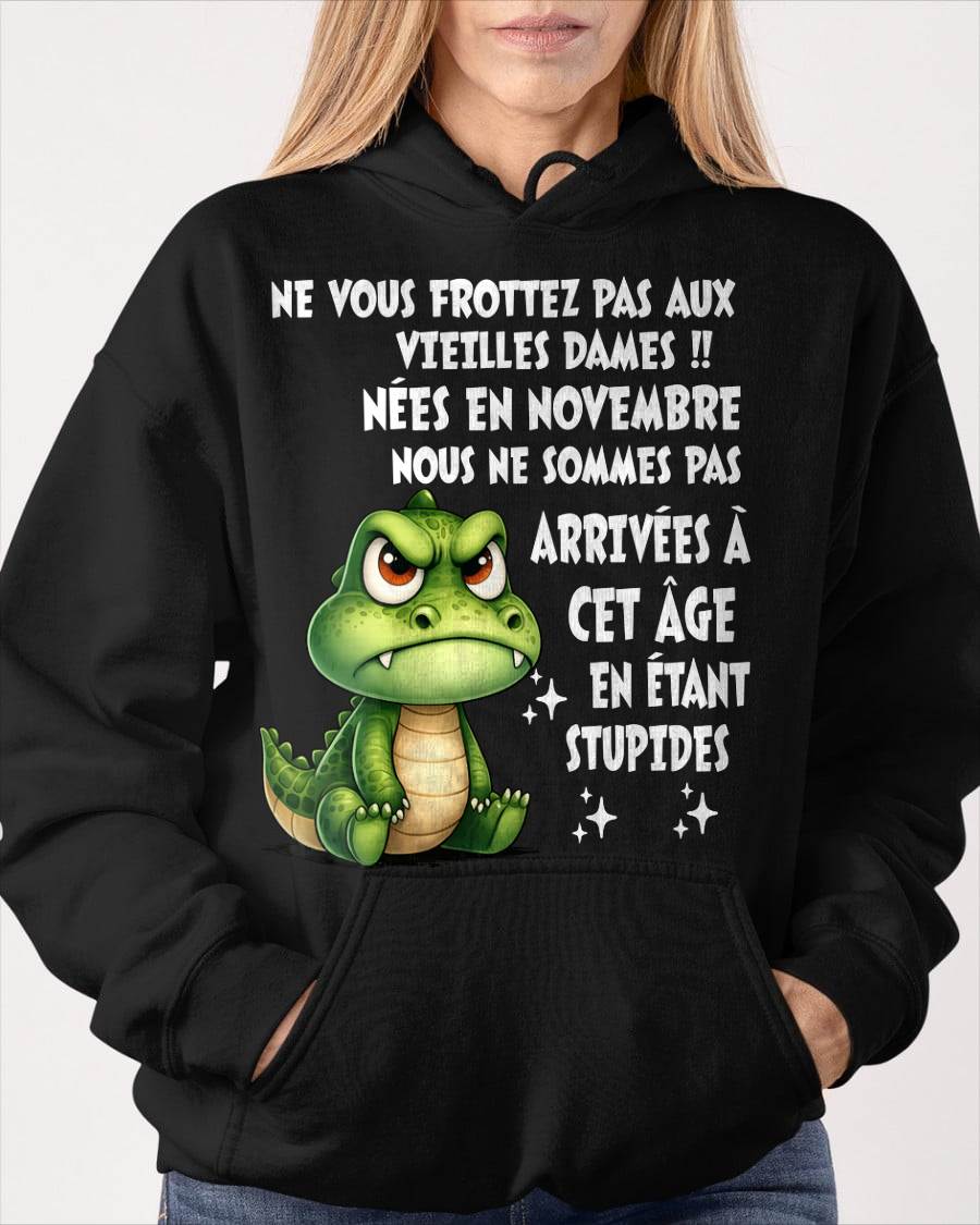 NOVEMBRE SHIRT NE VOUS FROTTEZ PAS AUX VIEILLES DAMES - SNOW11 (SKU2605-124-11)