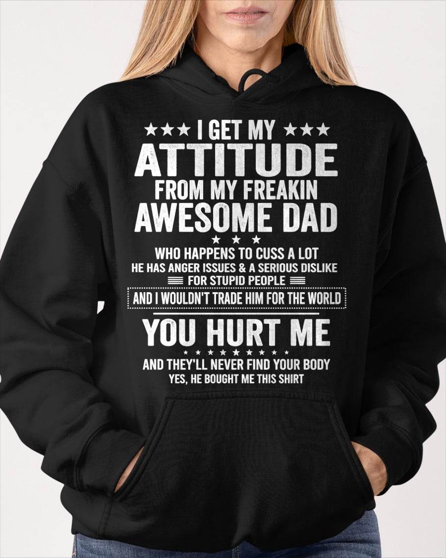 I WOULDN'T TRADE HIM FOR THE WORLD - GIFT T SHIRT FROM DAD FOR DAUGHTER - SNOW00 (SKU2604-67-00)
