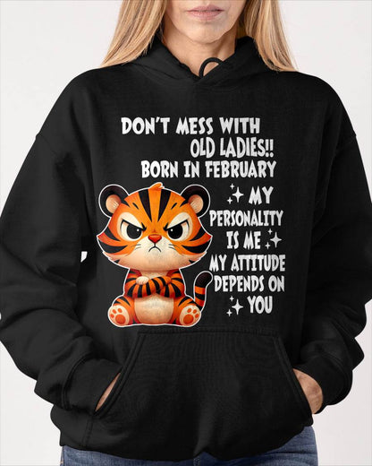 FEBRUARY SHIRT, MY ATTITUDE DEPENDS ON YOU - FMA SNOW02 (SKU2604-60-02)