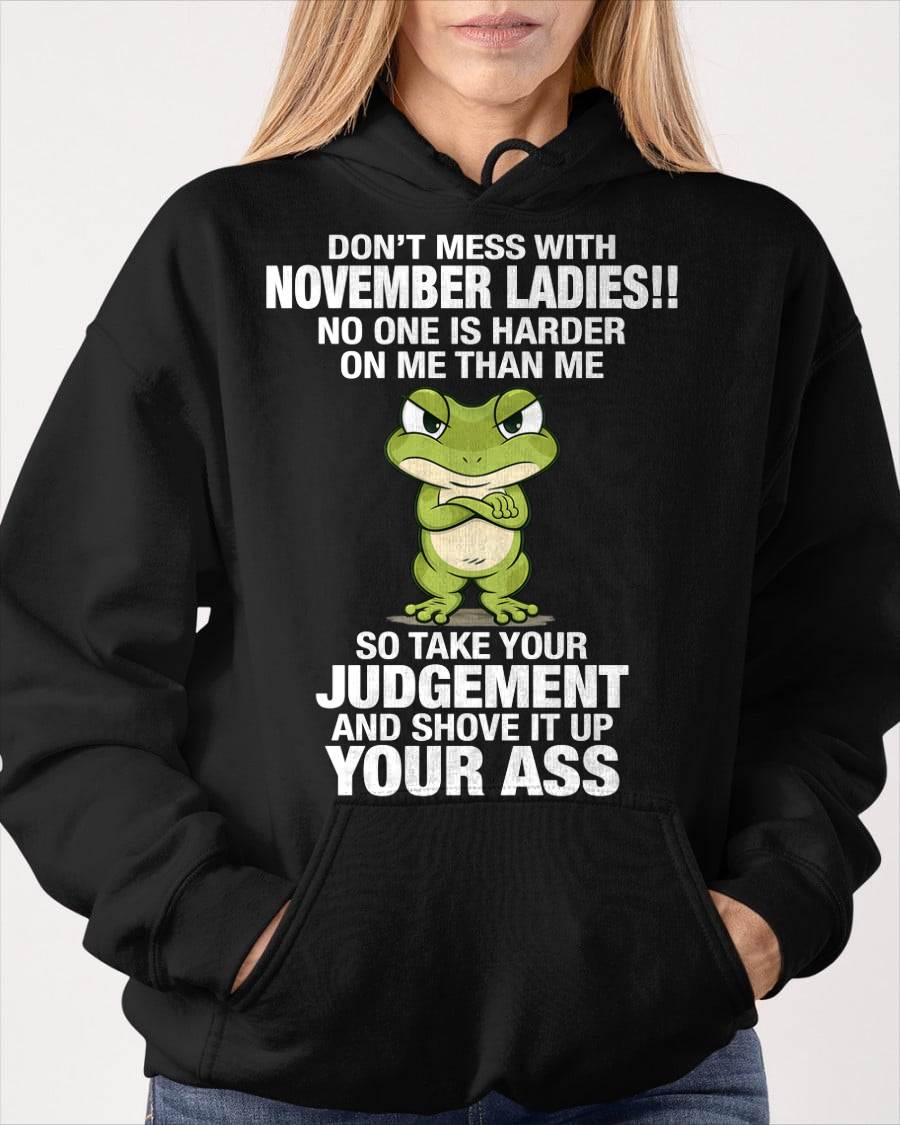 NOVEMBER SHIRT NO ONE IS HARDER ON ME THAN ME - SNOW11 (SKU2605-180-11)