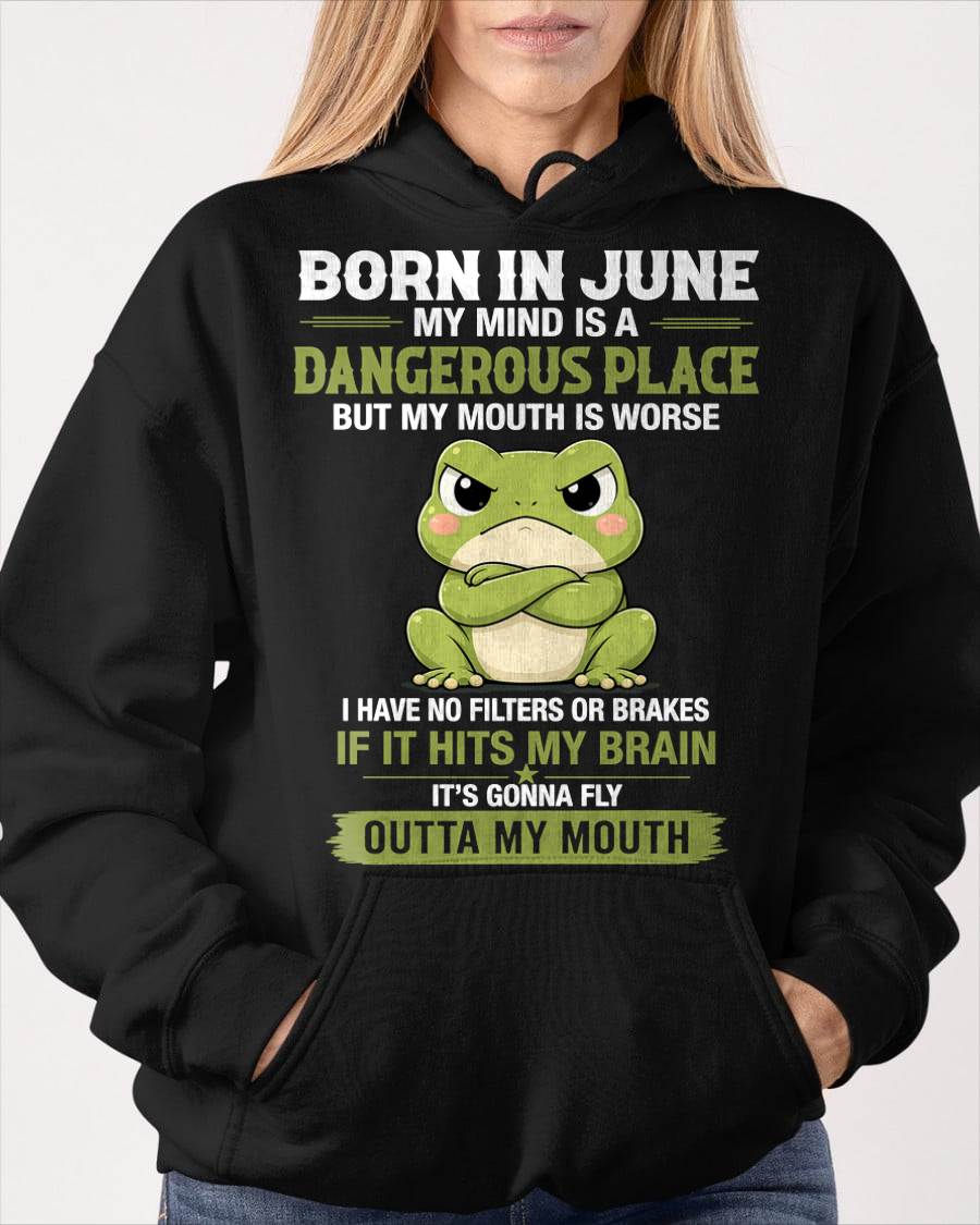JUNE SHIRT, MY MIND IS A DANGEROUS PLACE - SNOW06 (SKU2605-116-06)