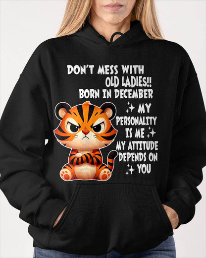 DECEMBER SHIRT, MY ATTITUDE DEPENDS ON YOU - FMA SNOW12 (SKU2604-60-12)