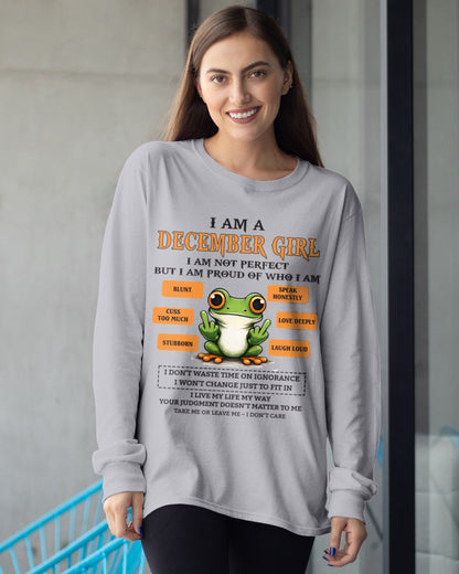 "I AM A DECEMBER GIRL" - Birthday Gift For December Girls - FMA SNOW12 (SKU2602-189-12)