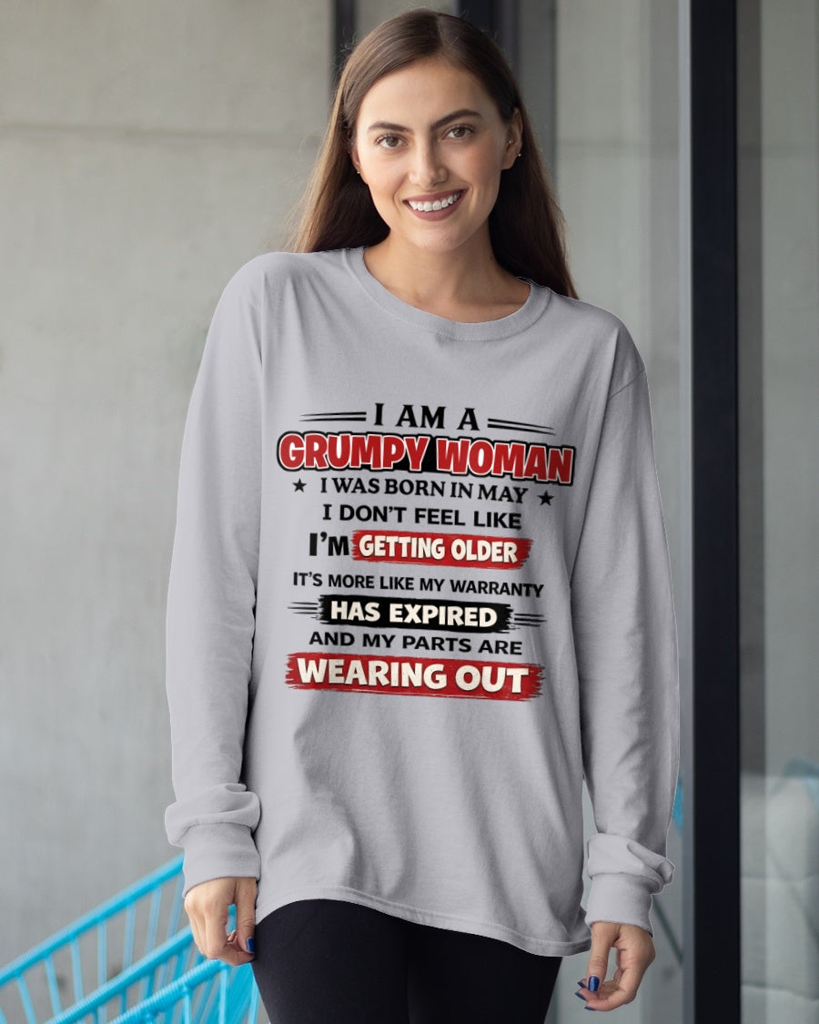 SNOW05 - Funny Grumpy Woman Shirt Born in May – Birthday Gift Idea - FMA (SKU2602-177-05)