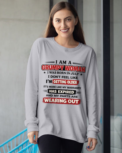 SNOW07 - Funny Grumpy Woman Shirt Born in July – Birthday Gift Idea - FMA (SKU2602-177-07)