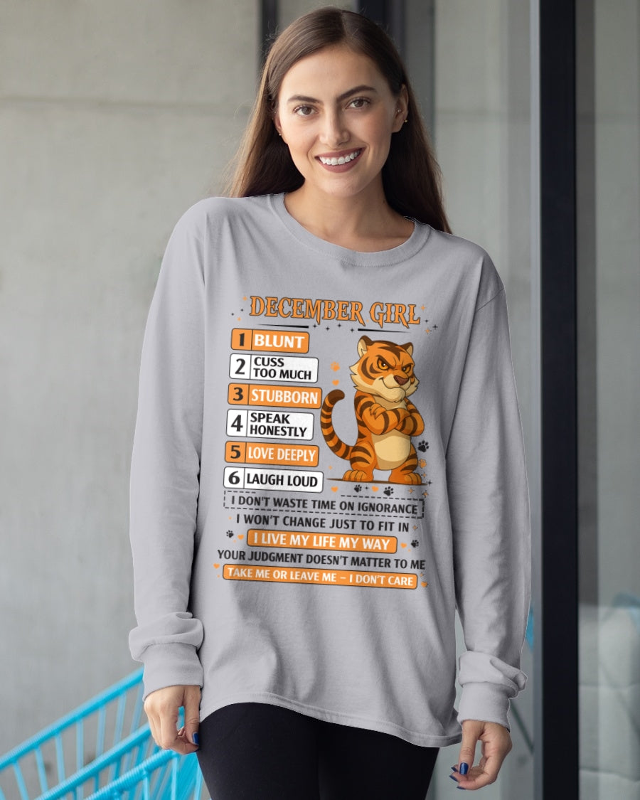 "I AM A DECEMBER GIRL" - Birthday Gift For December Girls - FMA SNOW12 (SKU2602-219-12)