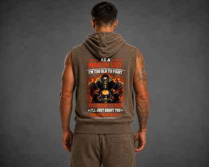 Fully Printed Hooded Vest A09-805 MARCH, I'LL JUST SHOOT YOU AND BE DONE WITH IT - SNOW MALE03 (SKU2607-94-03)