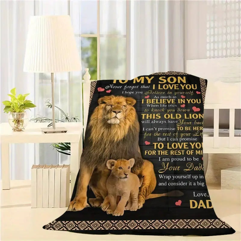 BLANKET FOR SON FROM DAD – COMFORT & WARMTH GIFT Sherpa Fleece Blanket - FULL