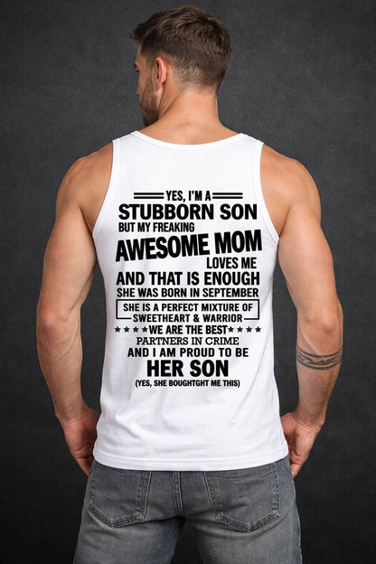 SEPTEMBER, WE ARE THE BEST PARTNERS IN CRIME - GIFT SHIRT FROM MOM TO SON - SNOW09 (SKU2603-189-09)