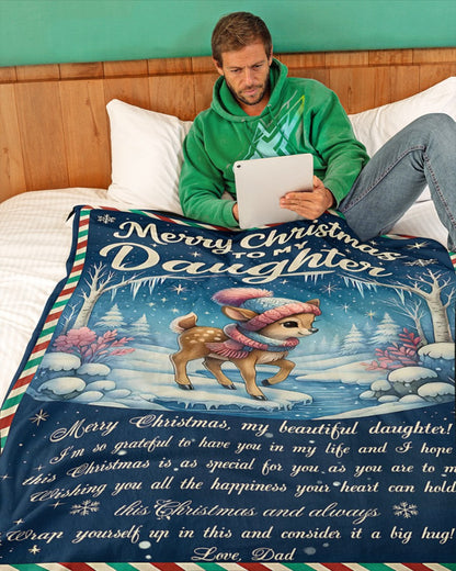 BLANKET FOR DAUGHTER FROM DAD – XMAS GIFT - FULL