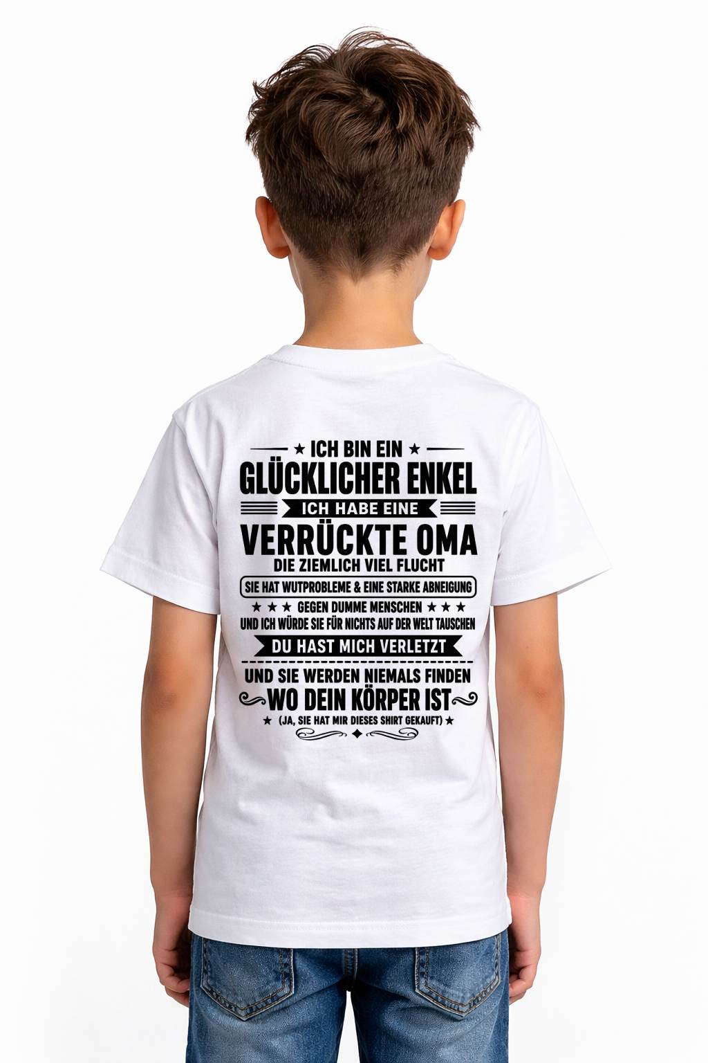 ICH BIN EIN GLÜCKLICHER ENKEL - VON DER OMA FÜR DEN ENKEL - SNOW00 (SKU2608-516-00)