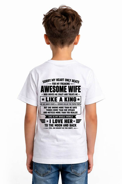 MY WIFE TREATS ME LIKE A KING-SHIRT FROM WIFE TO HUSBAND-SNOW00 (SKU2608-615-00)