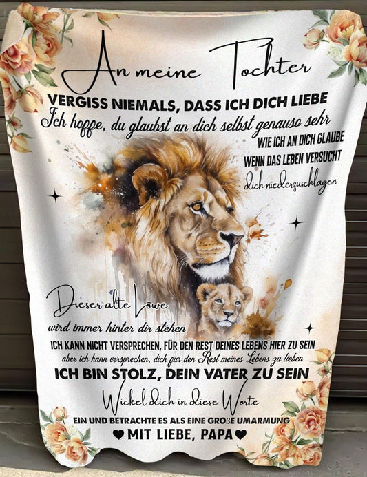 Besonderes Geschenk für deine Tochter – Decke von Papa