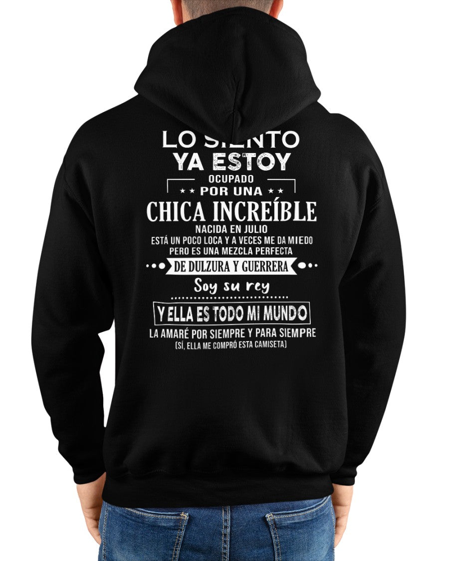 Lo siento chicas, ya estoy pillado - Mi novia está un poco loca y es adorable - Regalo especial para tu novio o esposo - (SKU04-156-07) - SNOW07